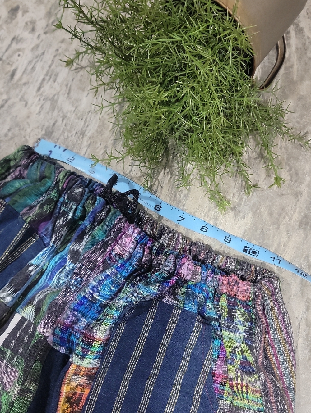 Handmade Guatamalan Huipil Woven Patchwork Pants - Picture 7 of 10